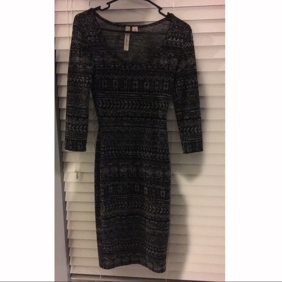 Azure print bodycon dress - Picture 1 of 1